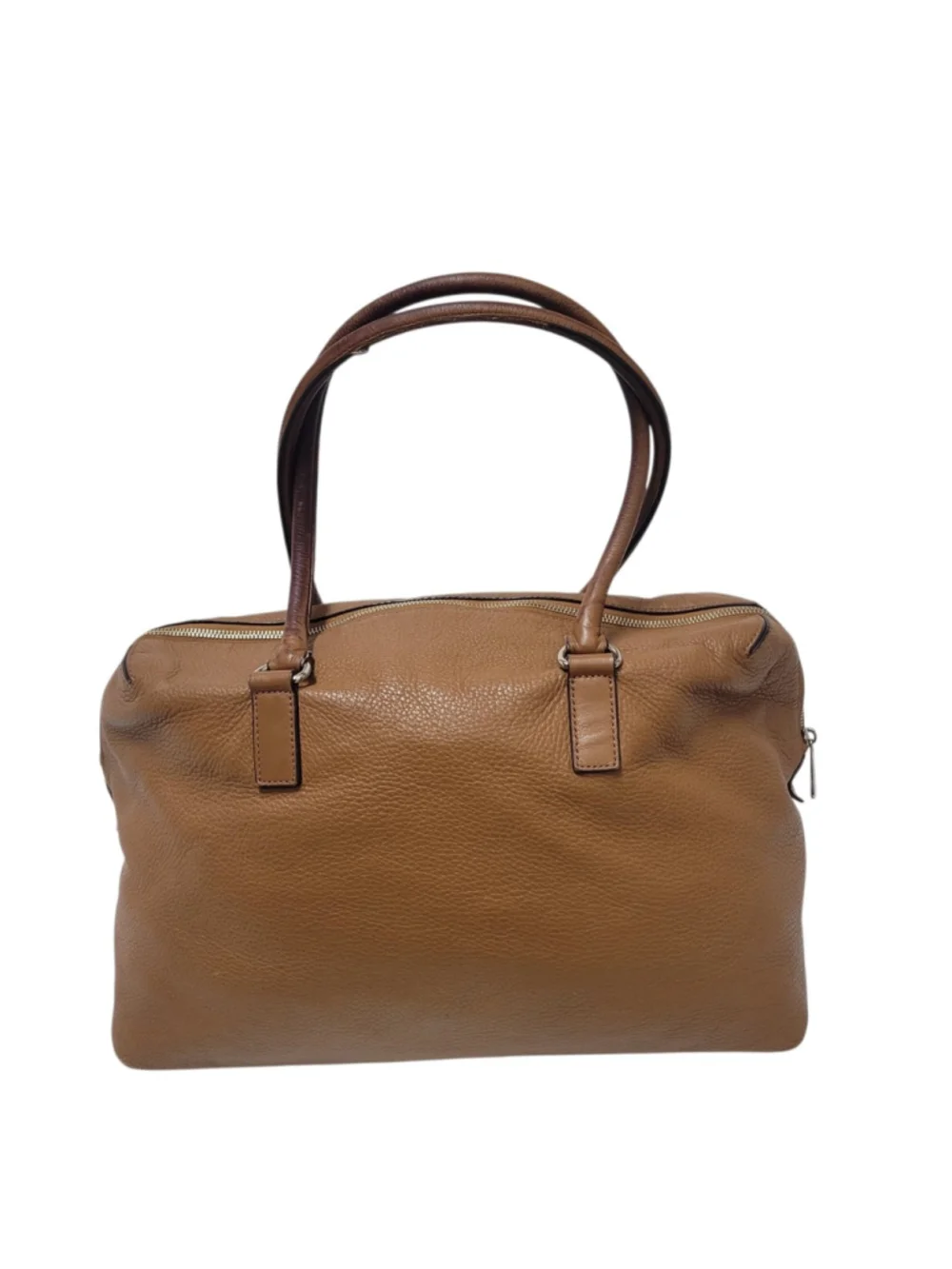 MICHAEL KORS Women's Double Handle HAMILTON Leather large SATCHEL/BAG COGNAC